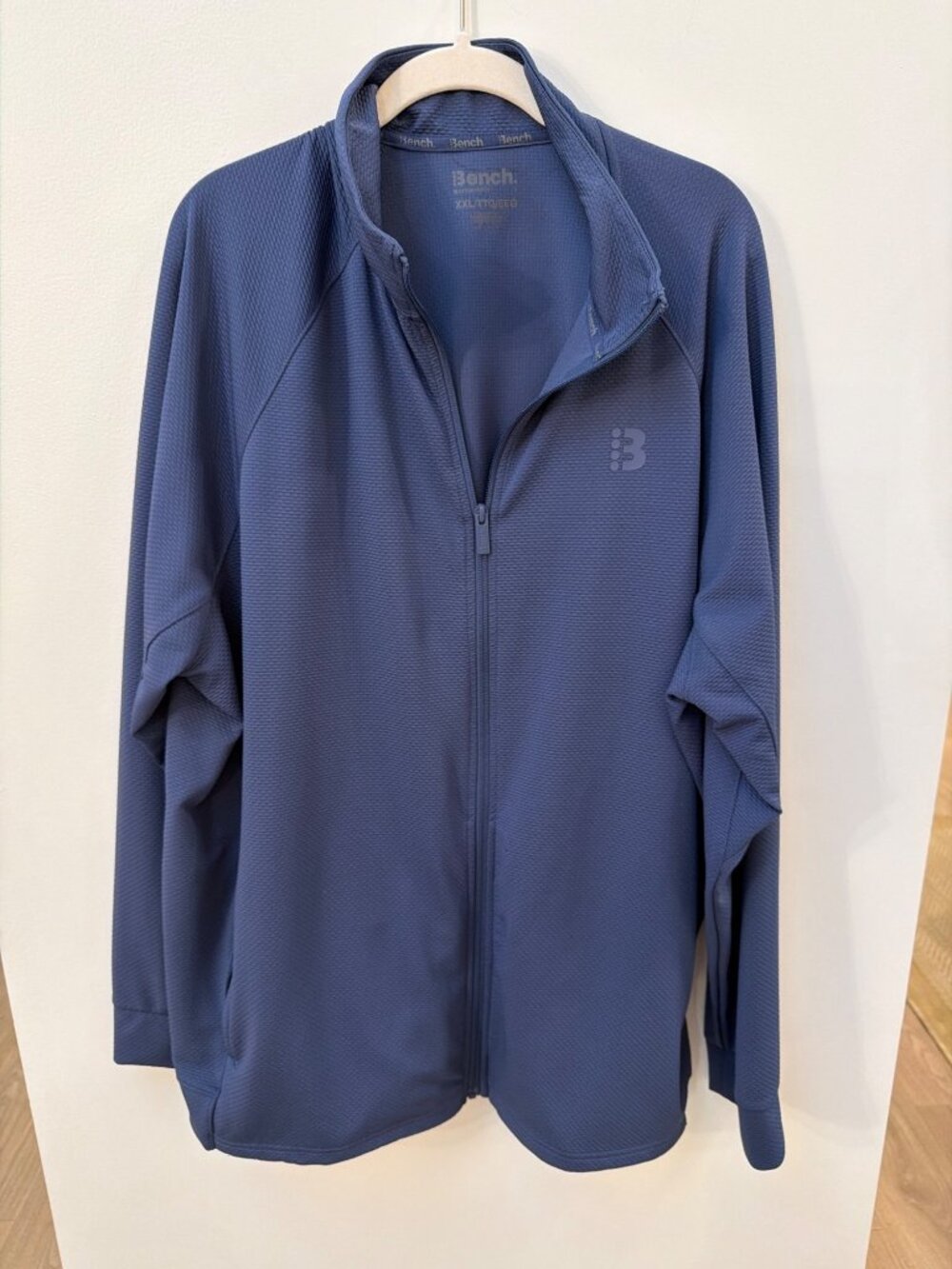Bench Mens Full-Zip Jacket XXL Blue Urbanwear Recycled Polyester